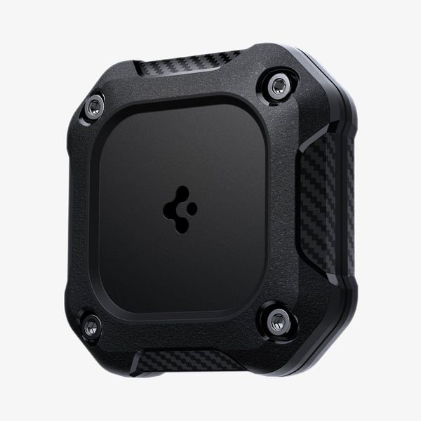 Spigen Tough Armor IP, Kotelo, musta, Apple, Polykarbonaatti (PC), Silikoni, Apple AirTag