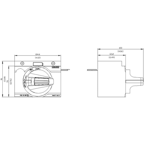 Siemens 3VA9277-0EK17 roterande manöverdon 1 st
