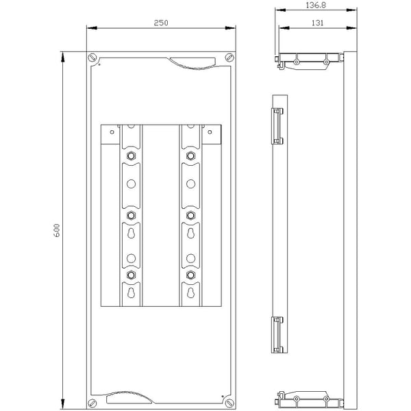 Siemens 8GK47514KK13 Einbausatz 1 St., 600 mm, 260 mm, 610 mm, 30 mm, 2,09 kg