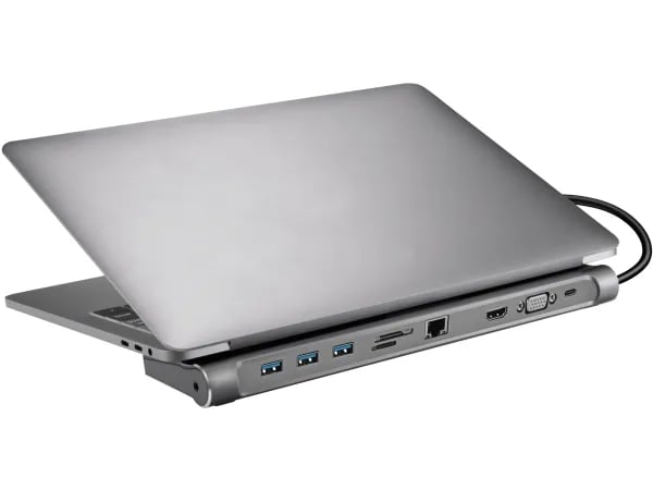 Sandberg USB-C 10-in-1 Docking Station, Alu