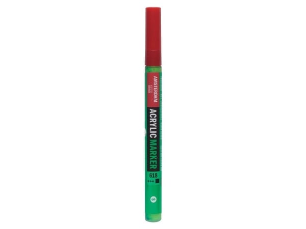 Amsterdam akrylmaling-/tusj 2 mm permanent grønn lys 618