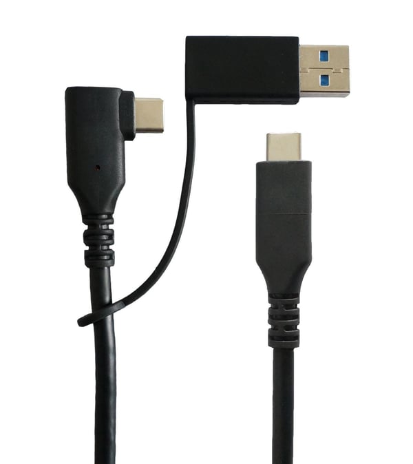 MicroConnect - USB-kabeluppsättning - USB 3.2 Gen 1 - USB-strömförsörjning (100W) - svart