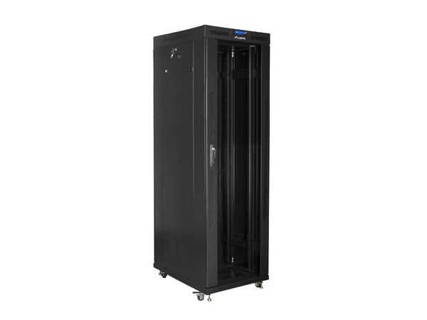 Lanberg skap 19" STÅENDE RACKSKAP 42U 800X800 SORT LANBERG (FLAT PAKKE) (FF01-8842-12B)
