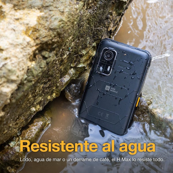 AGM H Max, 16,7 cm (6.56"), 4 GB, 256 GB, 13 MP, Android 14, musta