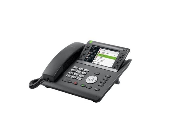 Unify OpenScape Desk Phone CP700X - VoIP-telefon - med Bluetooth-grensesnitt - treveis anropskapasitet - SIP - svart/sølv