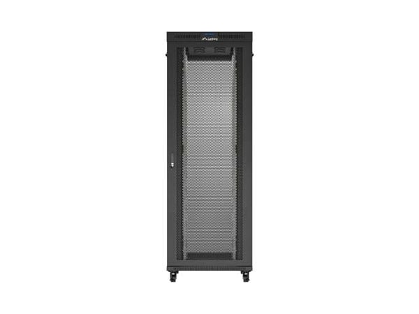 Lanberg FF01-8247-23BL räkkikaappi 47U 19" 800x1200 musta rei'itetyt ovet LCD
