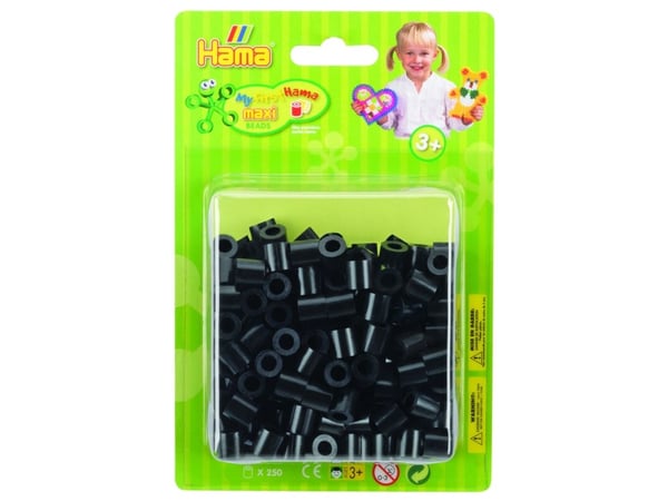 Hama Beads 8518, Håndverkssett for barn, 3 år, PVC, svart, 250 stk