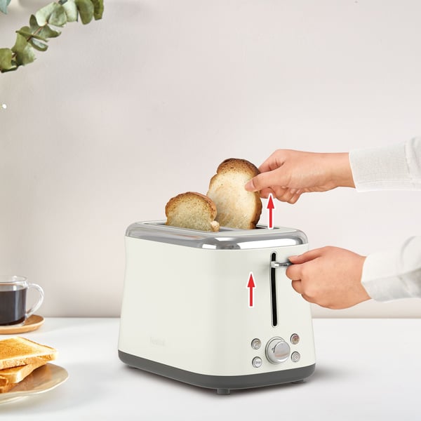 Tefal Collection TT720AE0, 2 skiver, Hvit, Rise, Knapper, Rotasjon, 850 W, 220 - 240 V