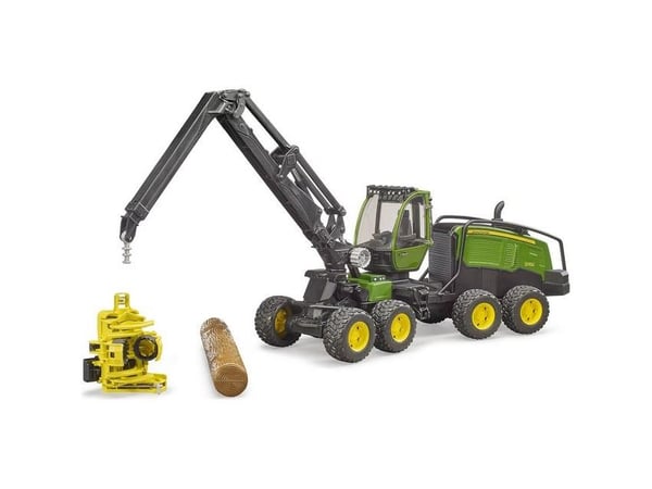 Bruder 02133 - John Deere 1210E Rückezug mit 4 Baumstämmen und