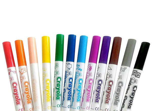 Crayola CRAYOLA Vaskbare tusjer mini 12 stk - 8325