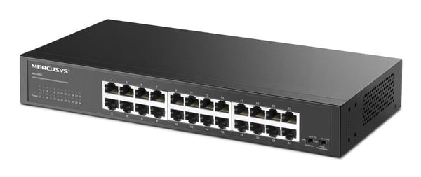 Mercusys MS124GS, Gigabit Ethernet (10/100/1000), Rackmontering