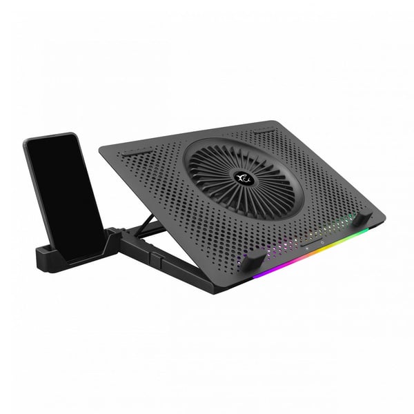 White Shark GCP-29 ICE MASTER – kannettavan tietokoneen tuuletin – 2-porttinen USB 2.0 -keskitin – DC 5 V – 15,6 tuumaa – 140 mm/60 mm