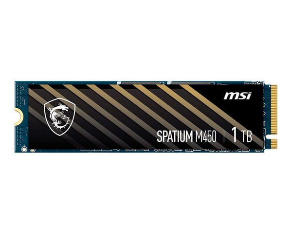 MSI SPATIUM M450 - SSD - 1 TB - intern - M.2 2280 - PCIe 4.0 x4 (NVMe)