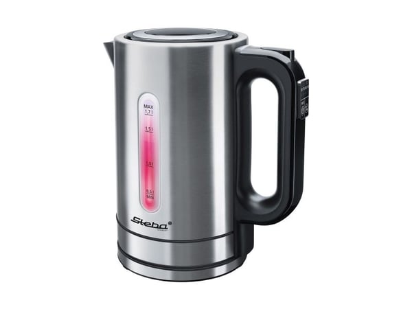 Steba WK 21 INOX, 1,7 l, 2200 W, Rostfritt stål, Plast, Rostfritt stål, Justerbar termostat, Vattennivå indikator
