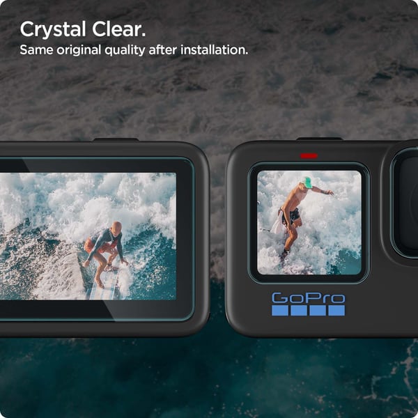 Spigen HERO11 Black Screen Protector, Läpinäkyvä, GoPro HERO11 Black, Karkaistu lasi, 62 mm, 0,254 mm, 40,9 mm