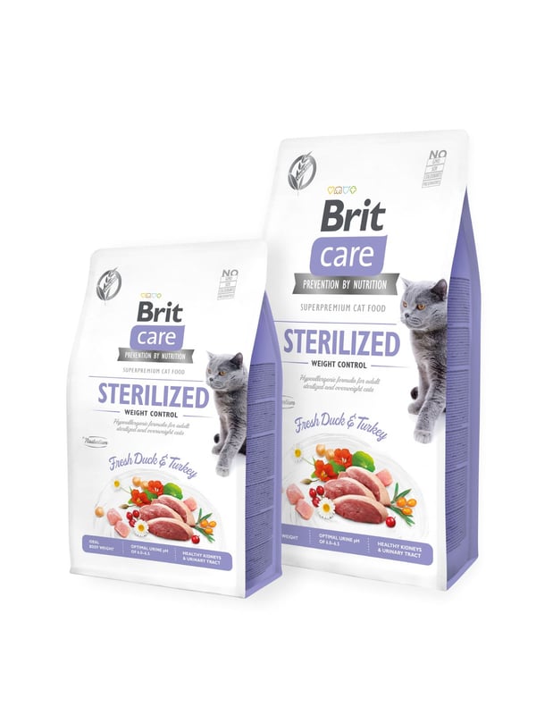 Brit Care, Vuxen, Anka, Turkiet, 2 kg, Utan spannmål, Antioxidanter ingår