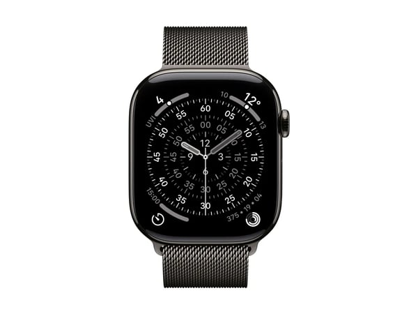 Apple - Slinga för smart klocka - 46mm - storlek S/M - skiffer - för Watch Hermès Series 12, SE 3, Series 10, Series 11, Series 12, Ultra 3, Ultra 4