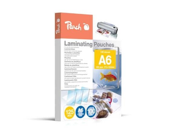 Peach PP525-04, Läpinäkyvä, Kiiltävä, A6, 0,125 mm, 100 kpl