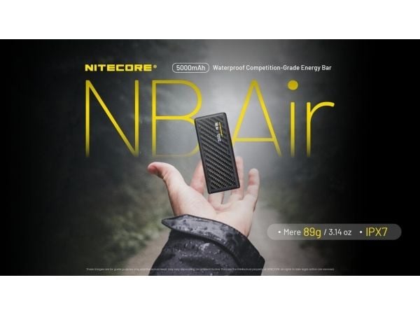 Nitecore NB Air powerbank 5000 mAh 18 W USB-C, svart