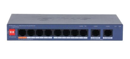 Dahua Technology CS4010-8GT-60, Håndtert, L2, Gigabit Ethernet (10/100/1000), Strøm over Ethernet (PoE), Skrivebords-/veggmontering, Kan monteres p...