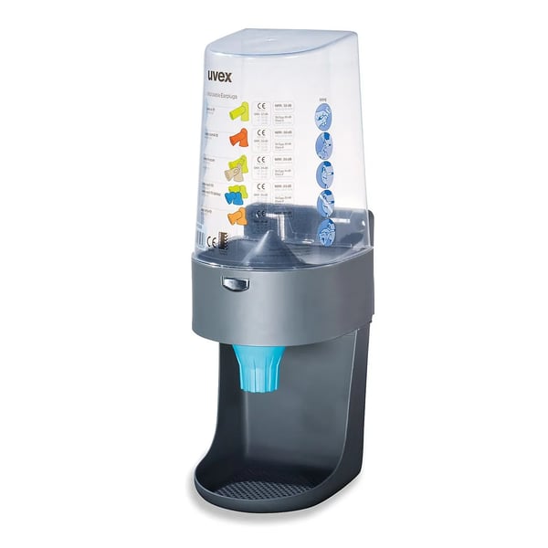 uvex - Ørepluggholder - for 600 pairs of earplugs - gray,sky blue,clear