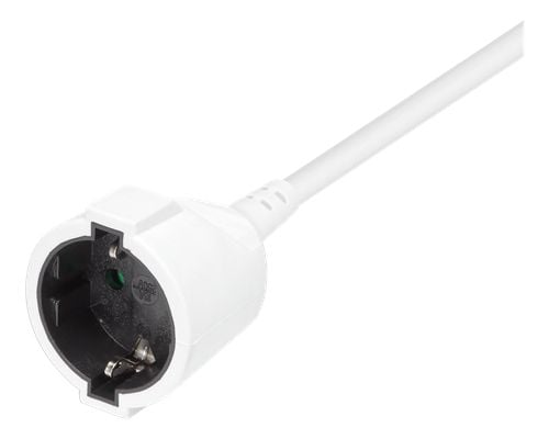 Deltaco GT-0900, 3 m, Sisätila, Kulmikas, Valkoinen, Universaali, FSC - certified packaging Tested and certified by Intertek