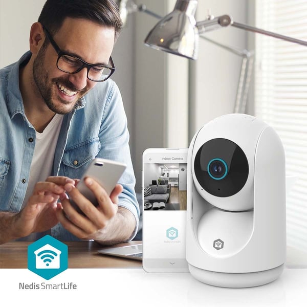 Nedis SmartLife innendørs IP-kamera 3MP Full HD 1296p Pan tilt