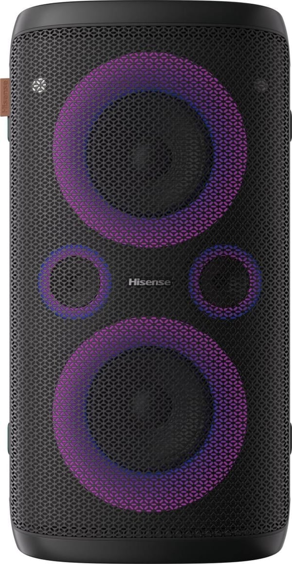 Hisense HP110, 300 W, 40 - 20000 Hz, MP3, WAV, WMA, 13,3 cm (5.25"), Vapaasti seisova PA-järjestelmä, Musta