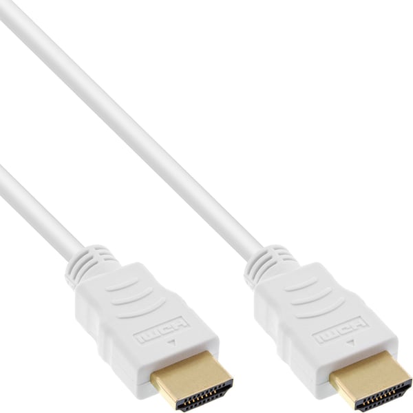 InLine 2m, HDMI - HDMI, 2m, HDMI Type A (Standard), HDMI Type A (Standard), 4096 x 2160 piksler, 3D, Hvid