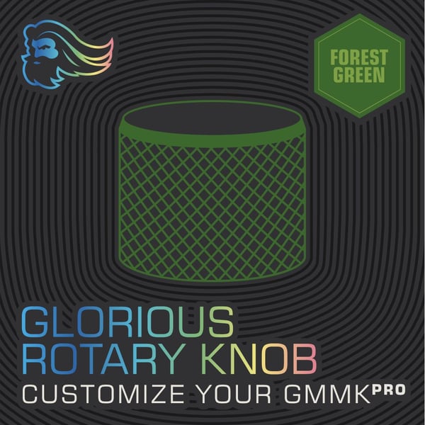Glorious Gaming Rotary Knob, Tastaturdeksel, 14,5 mm, 1,8 cm, Grønn