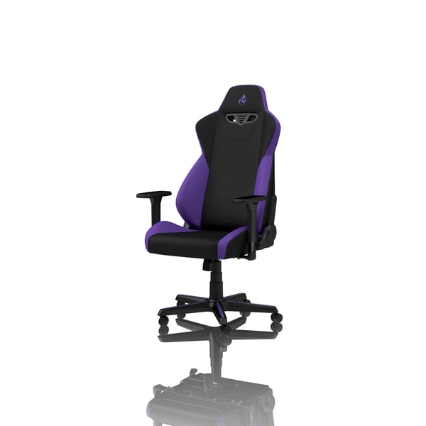 Nitro Concepts S300, Stoppad och vadderad sits sits, Stoppat och vadderat ryggstöd, Svart, Lila, Svart, Lila, Tyg, Skum, Tyg, Skum