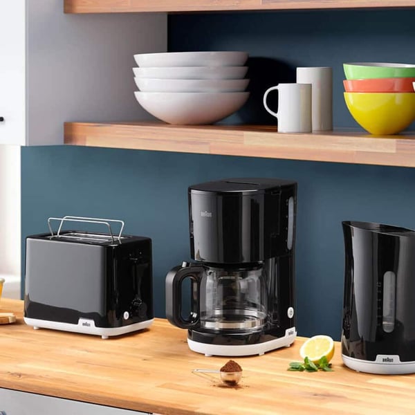 Braun WK 1100 BK, 1,7 l, 2200 W, Svart, Plast, Vannivåindikator