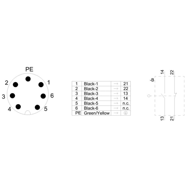 Siemens 3SE51150CA001AD0 3SE5115-0CA00-1AD0 Grundkontakt 6 A IP65 1 st