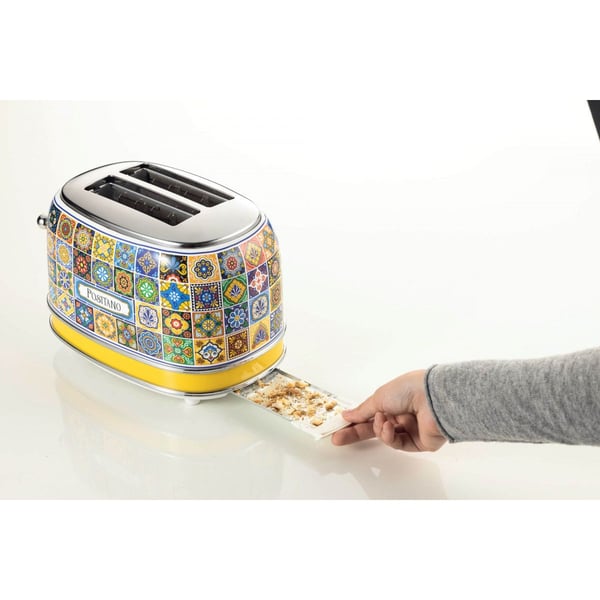 Ariete Positano 0155PO leivänpaahdin 815 W, 2 viipaletta, sininen ja keltainen