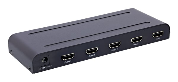 InLine 65010K, HDMI, 4x HDMI, Musta, 3840 x 2160 pikseliä, 4K Ultra HD, 12 bittiä