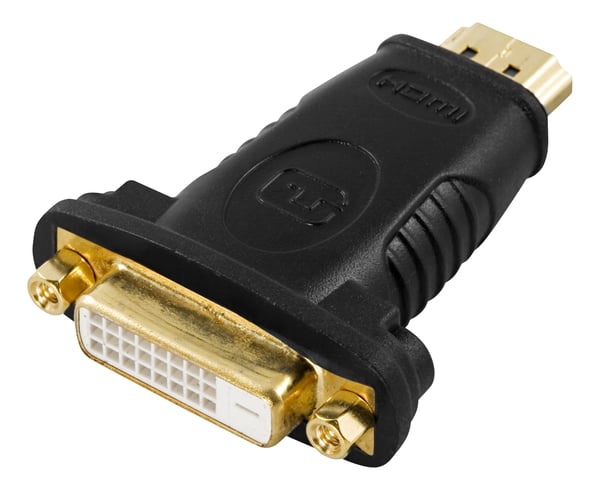DELTACO - Adapterkabel - DVI-D hann til HDMI hann - svart