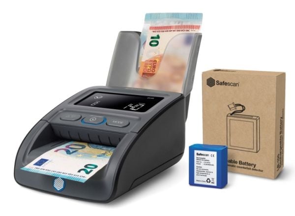 SafeScan 155-S komplett SET pengatestare batteri &amp; staplare