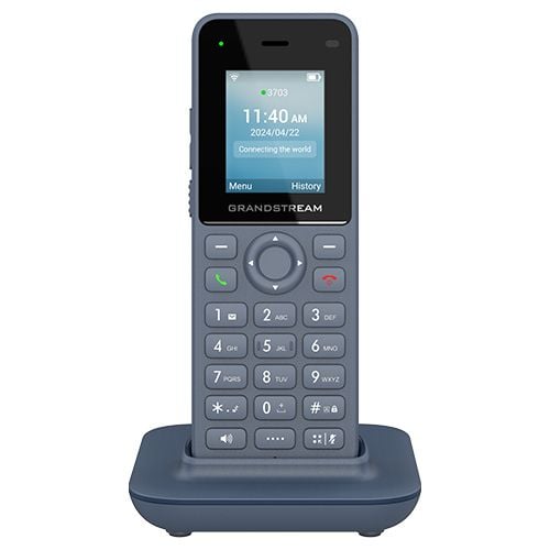 Grandstream WP816 - Trådlös VoIP-telefon - med Bluetooth interface - IEEE 802.11a/b/g/n/ac/ax (Wi-Fi) - 3-riktad samtalsförmåg - SIP - 2 linjer