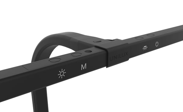 Unilux Strata LED-pöytävalaisin 19 W, musta