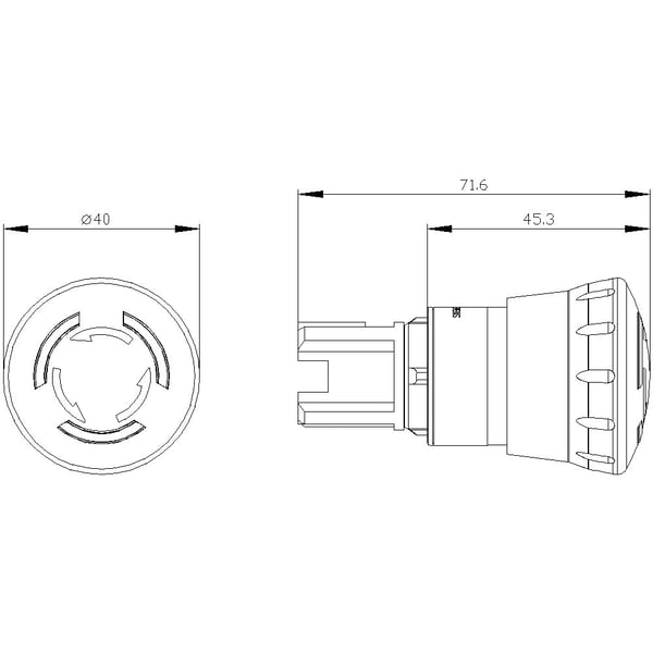 Siemens 3SU1051-1HB20-0AA0 Nødstopstast IP66, IP67, IP69/IP69K 1 kpl 1 kpl