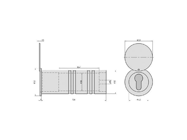 BASI RT 101-MS, Alumiini, Avain, Alumiini, Ruostumaton teräs, 50 mm, 138 mm, 50 mm, 50 mm