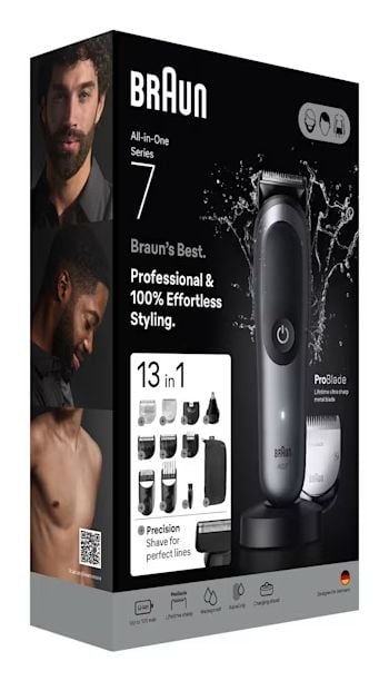 Braun hårtrimmer Braun 80789908, mørkegrå, litiumion (Li-Ion) 21
