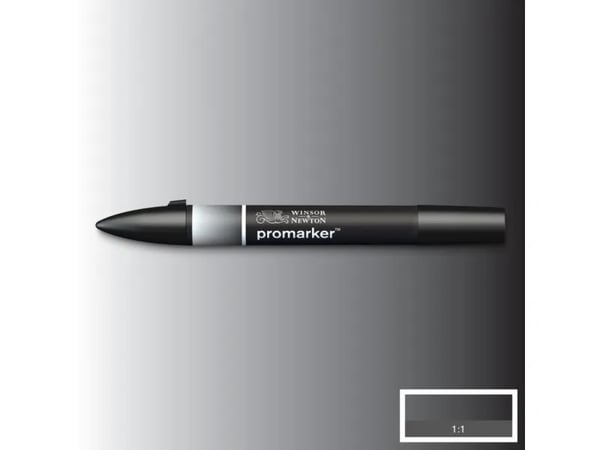 Winsor & Newton 0203339, 1 styck, Mejselspets, Svart, Rund, Alkoholbaserat bläck