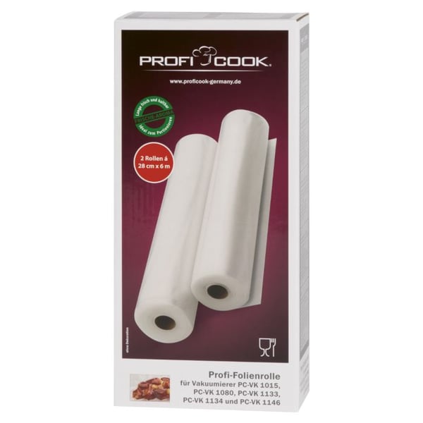 ProfiCook - Rull - for vakuumforsegler (en pakke 2)