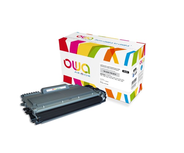 OWA - Svart - kompatibel - återanvänd - tonerkassett (alternativ för: Brother TN2220) - för Brother DCP-7070DW, HL-2250DN, MFC-7360Ne; FAX-2840, 2940