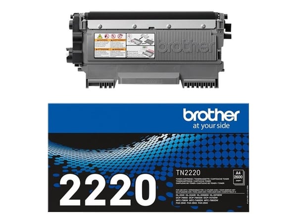 Brother TN2220 - Svart - original - tonerpatron - for Brother DCP-7070DW, HL-2250DN, MFC-7360Ne; FAX-2840, 2940