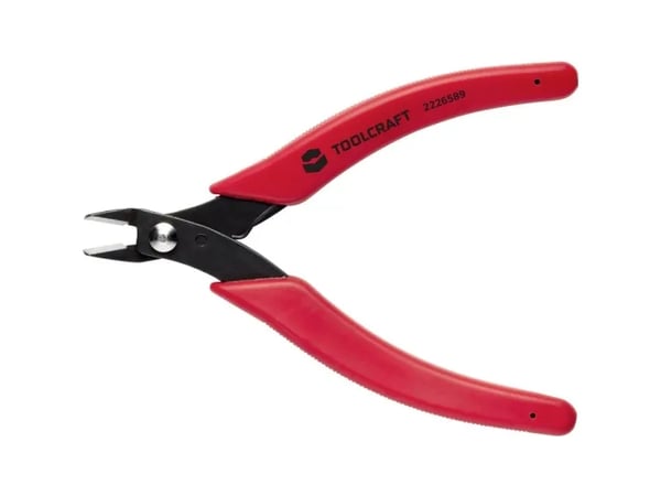 Toolcraft TO-6679767, Hånd kabelkutter, Rød, Kull stål, 125 mm, 53 mm, 45 g