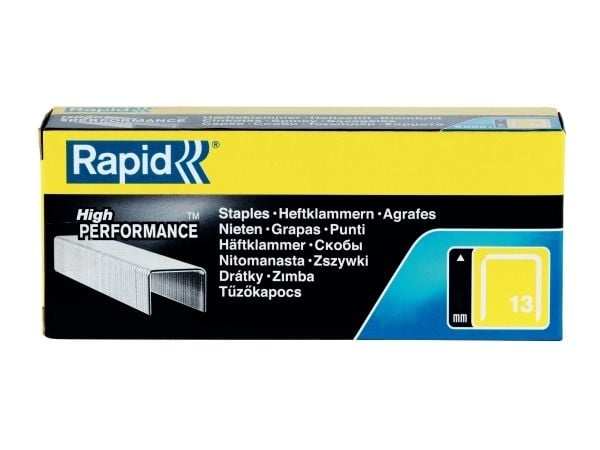 Rapid - Stifter - No. 13 - 6 mm - galvanisert stål - pakke av 5000 - for PRO R23E