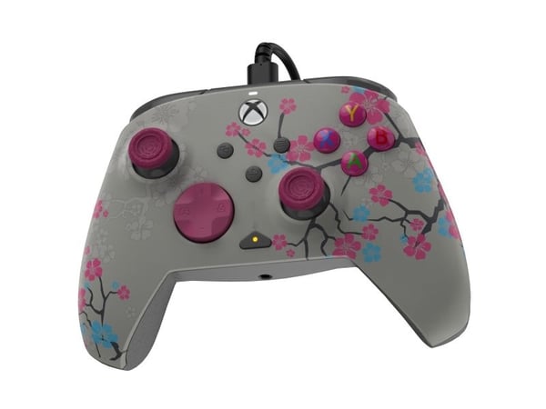 PDP Rematch - GLOW Advanced - spelkontroll - kabelansluten - körsbärsblomfärgad - för Microsoft Xbox Series S, Microsoft Xbox Series X, Microsoft X...