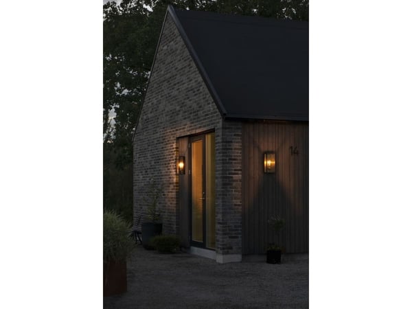 Konstsmide 7349-750, Utendørs veggbelysning, Svart, Stål, IP44, Fasade, I